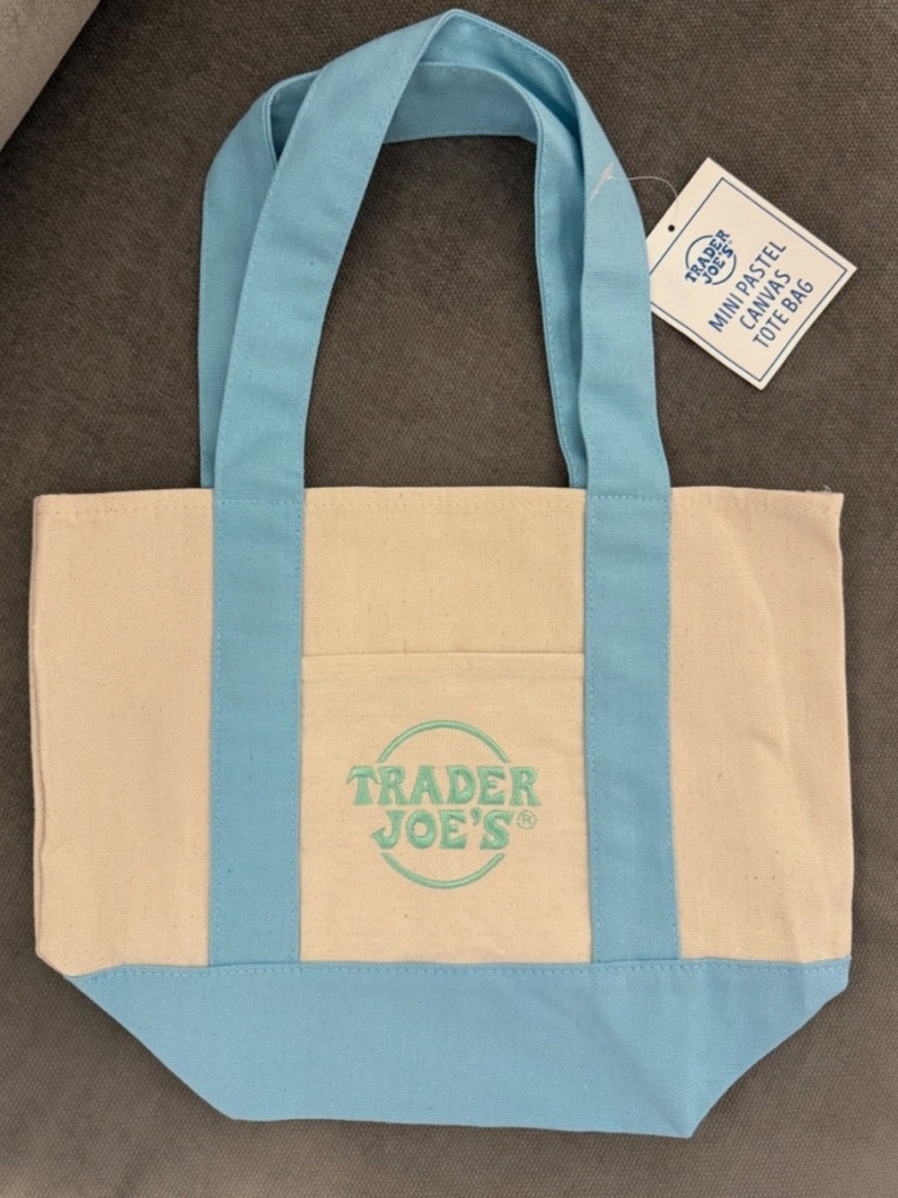 Trader Joe's | Tote | Trader Joe's Mini Tote | Light Blue